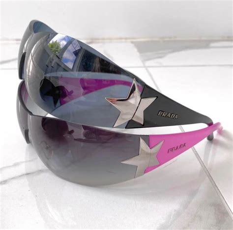 prada sunglasses with star|vintage prada star sunglasses.